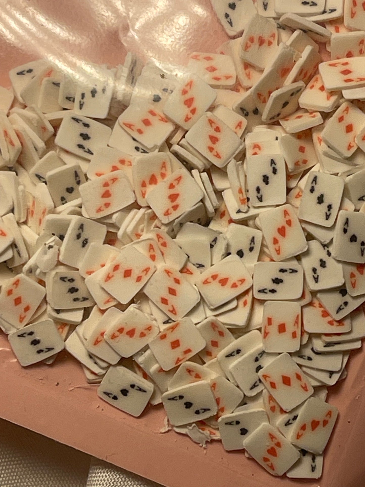 Polymer clays ( add with choice of glitter/effect)