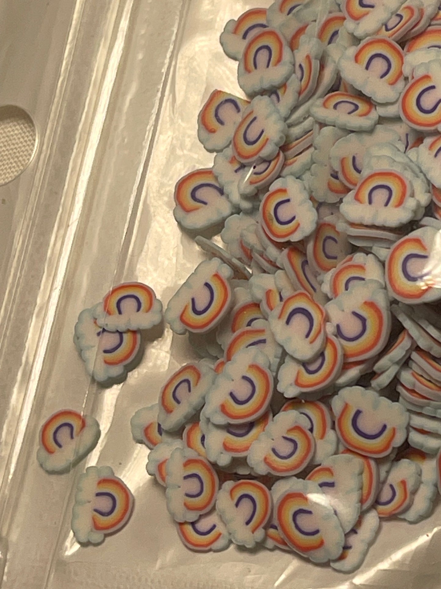 Polymer clays ( add with choice of glitter/effect)