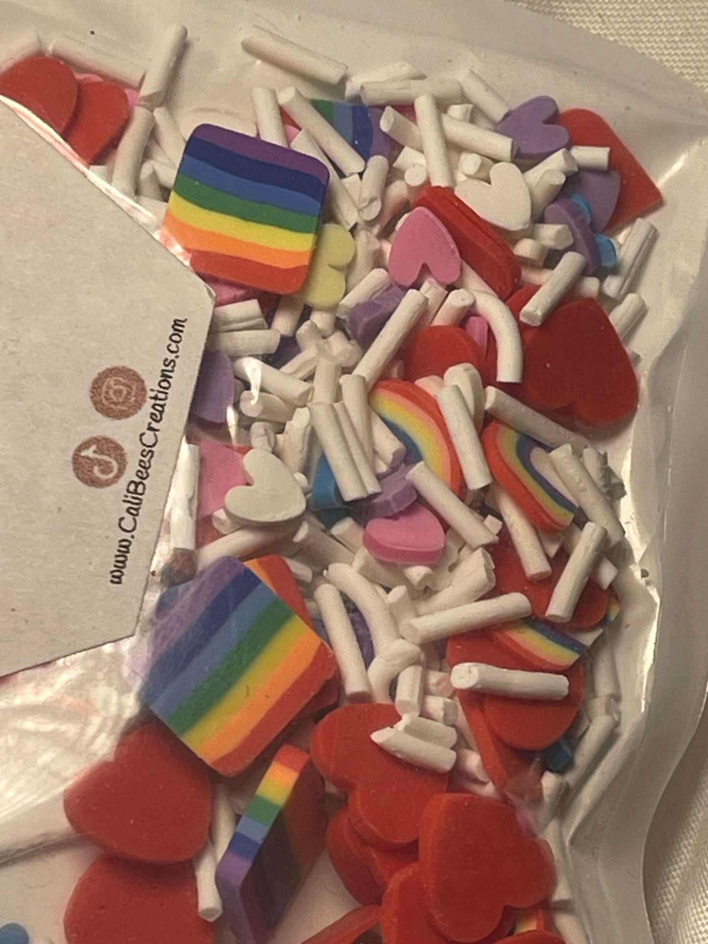 Polymer clays ( add with choice of glitter/effect)