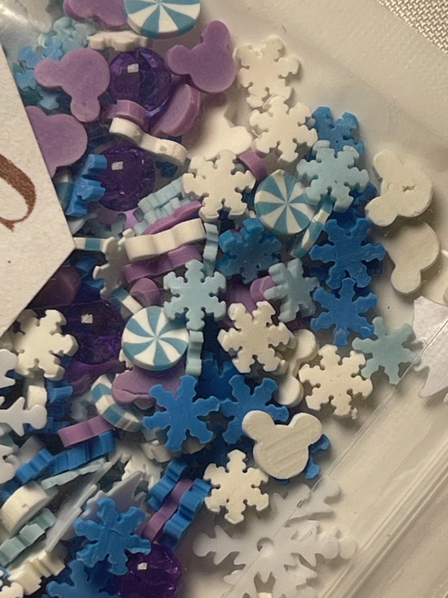 Polymer clays ( add with choice of glitter/effect)