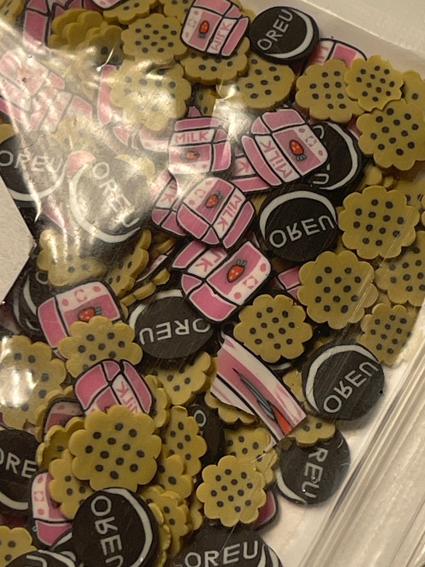 Polymer clays ( add with choice of glitter/effect)