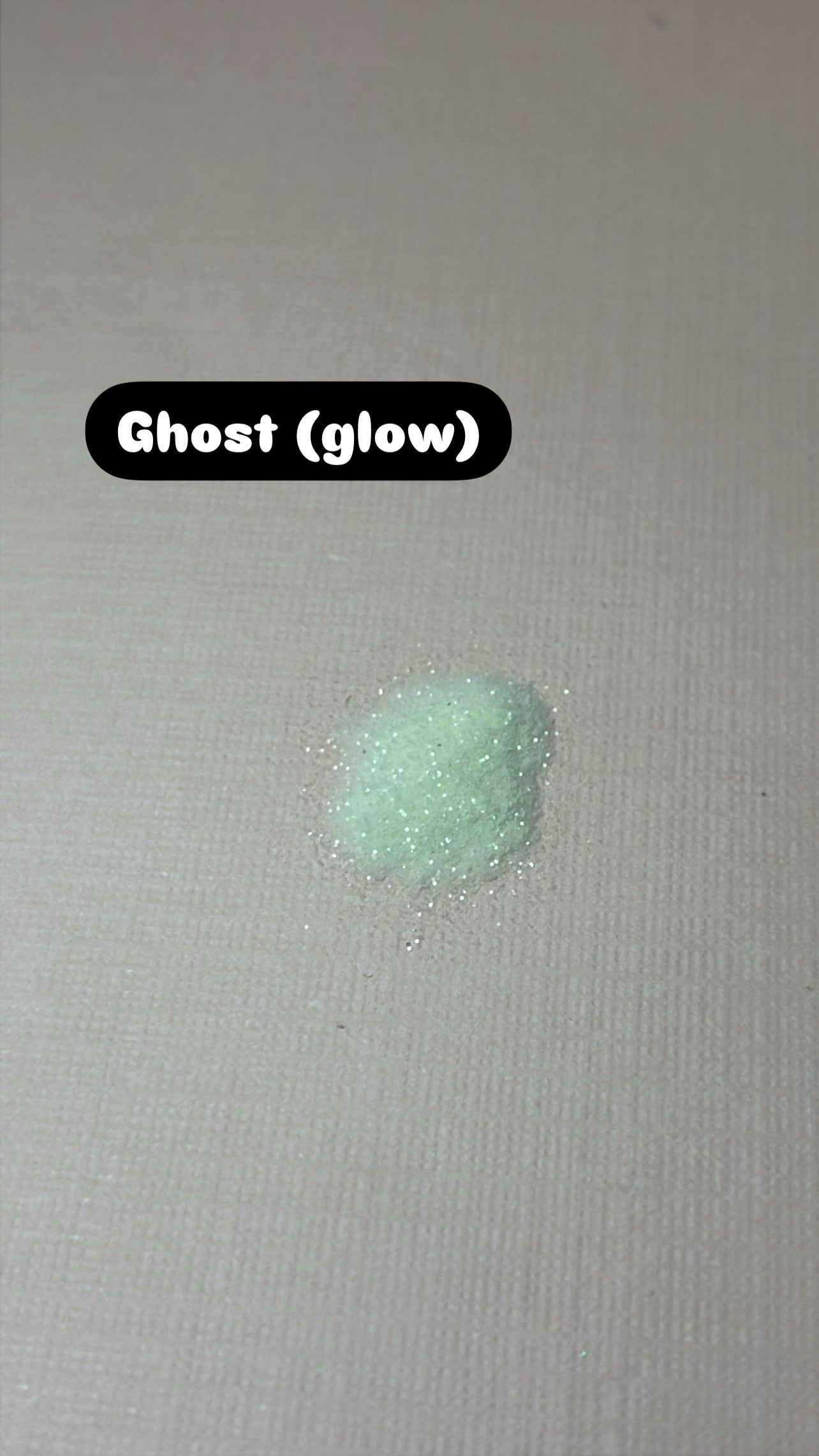 Glow glitter (add 2 more chunky ontop of this)