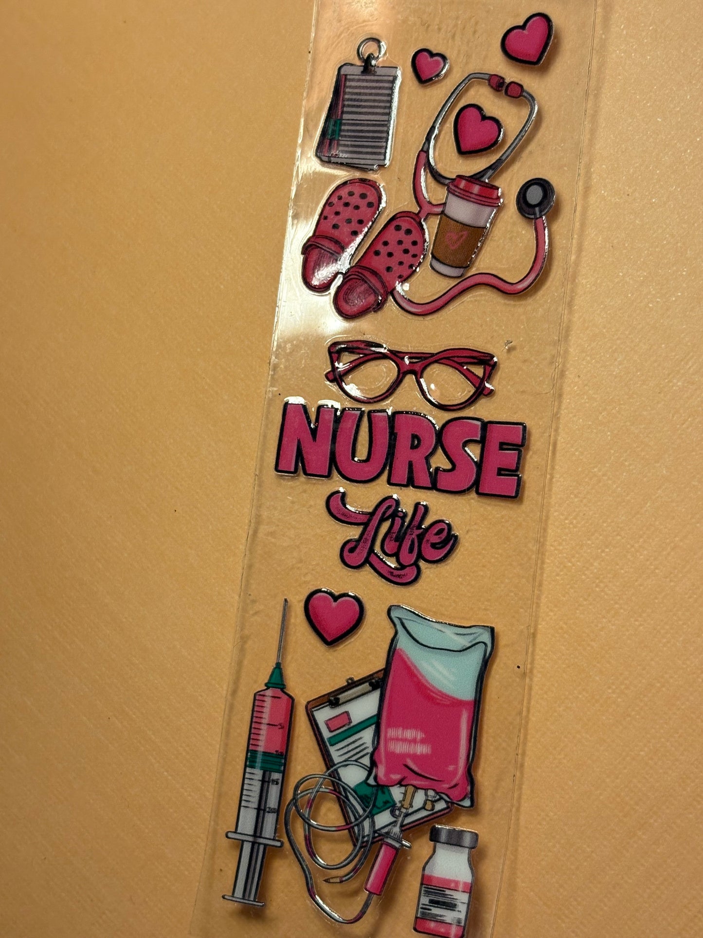 Pen decal (click to see all) (add base and glitter)(may also add on 3oz cup)