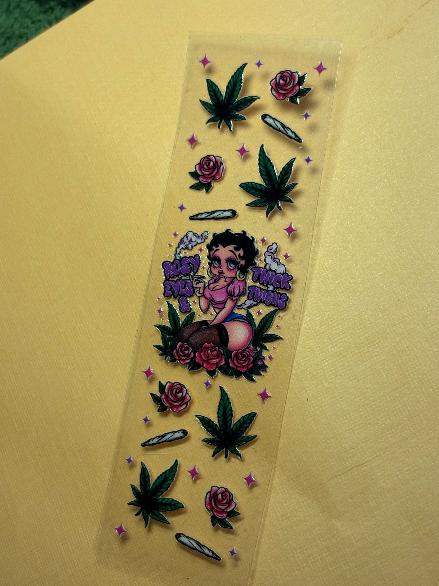 Pen decal (click to see all) (add base and glitter)(may also add on 3oz cup)