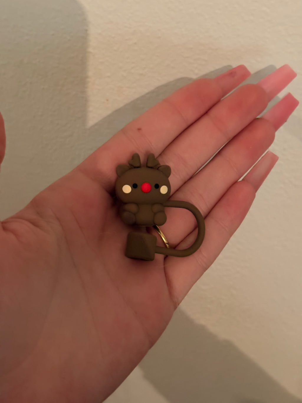 Christmas straw topper