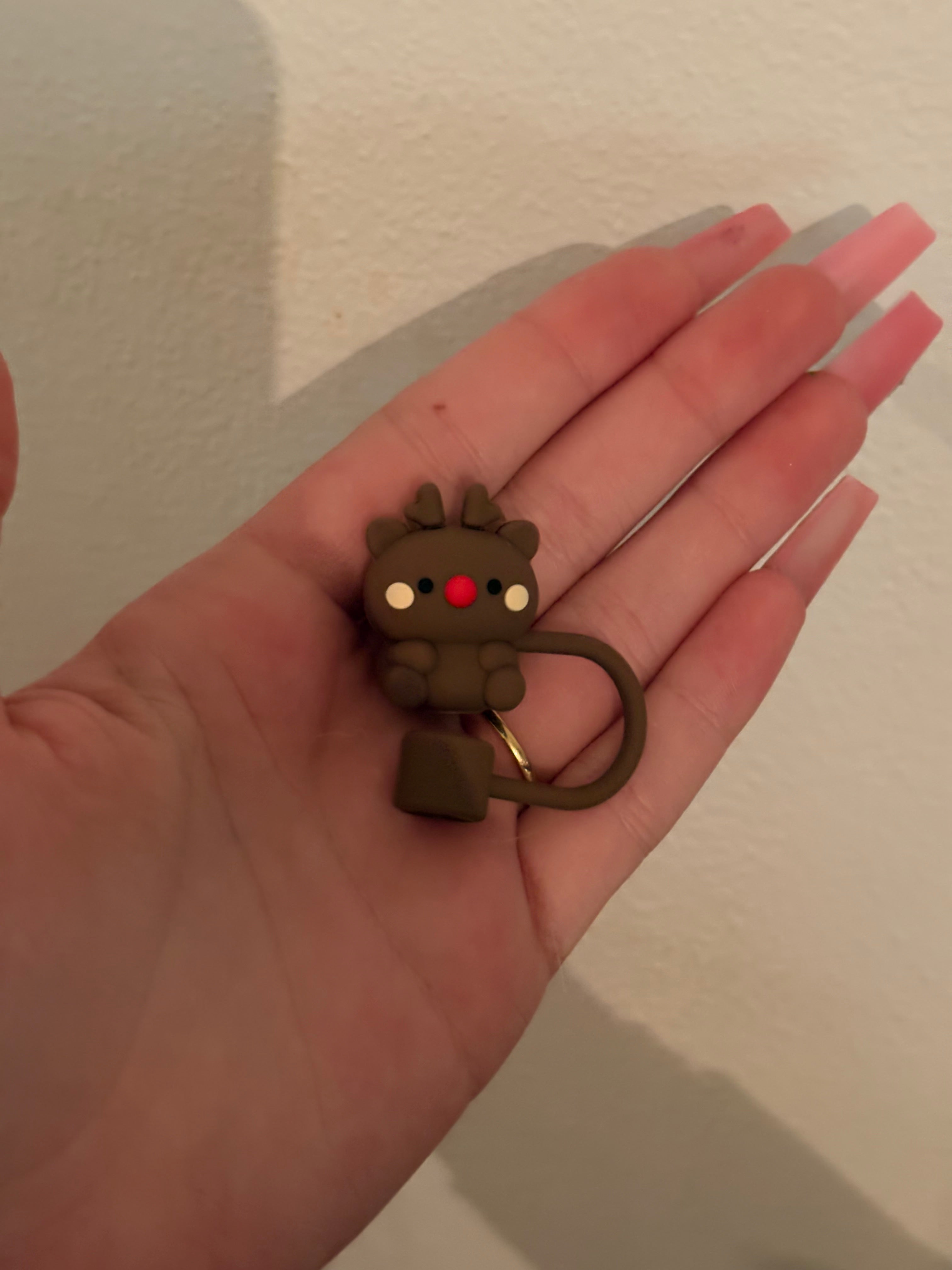 Christmas straw topper