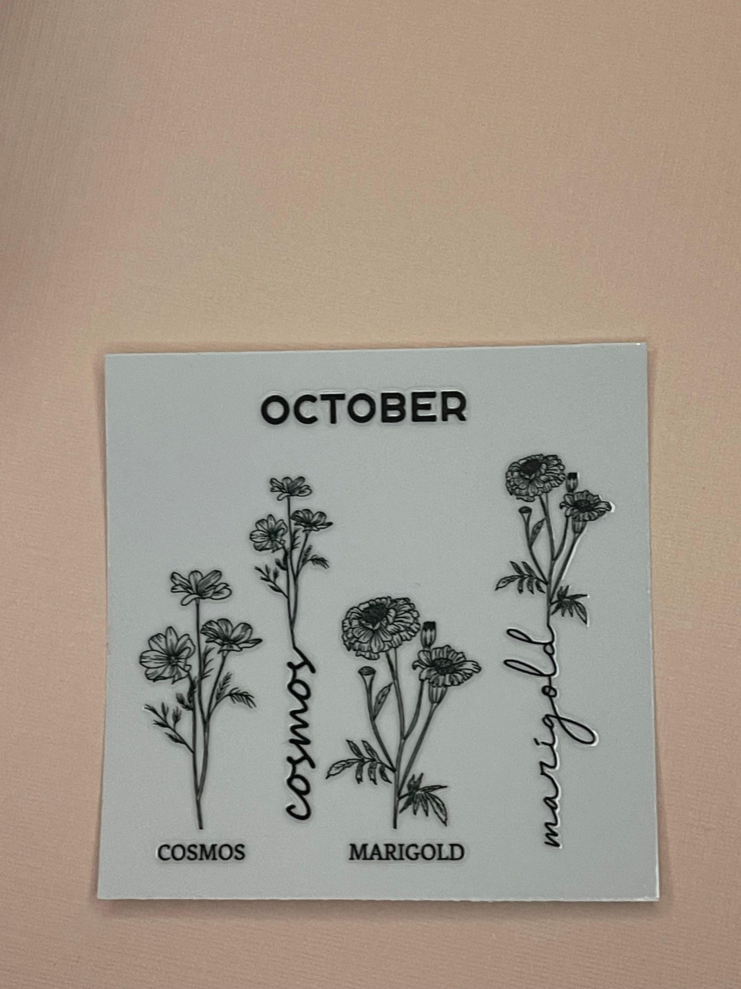 BIRTH MONTH decal