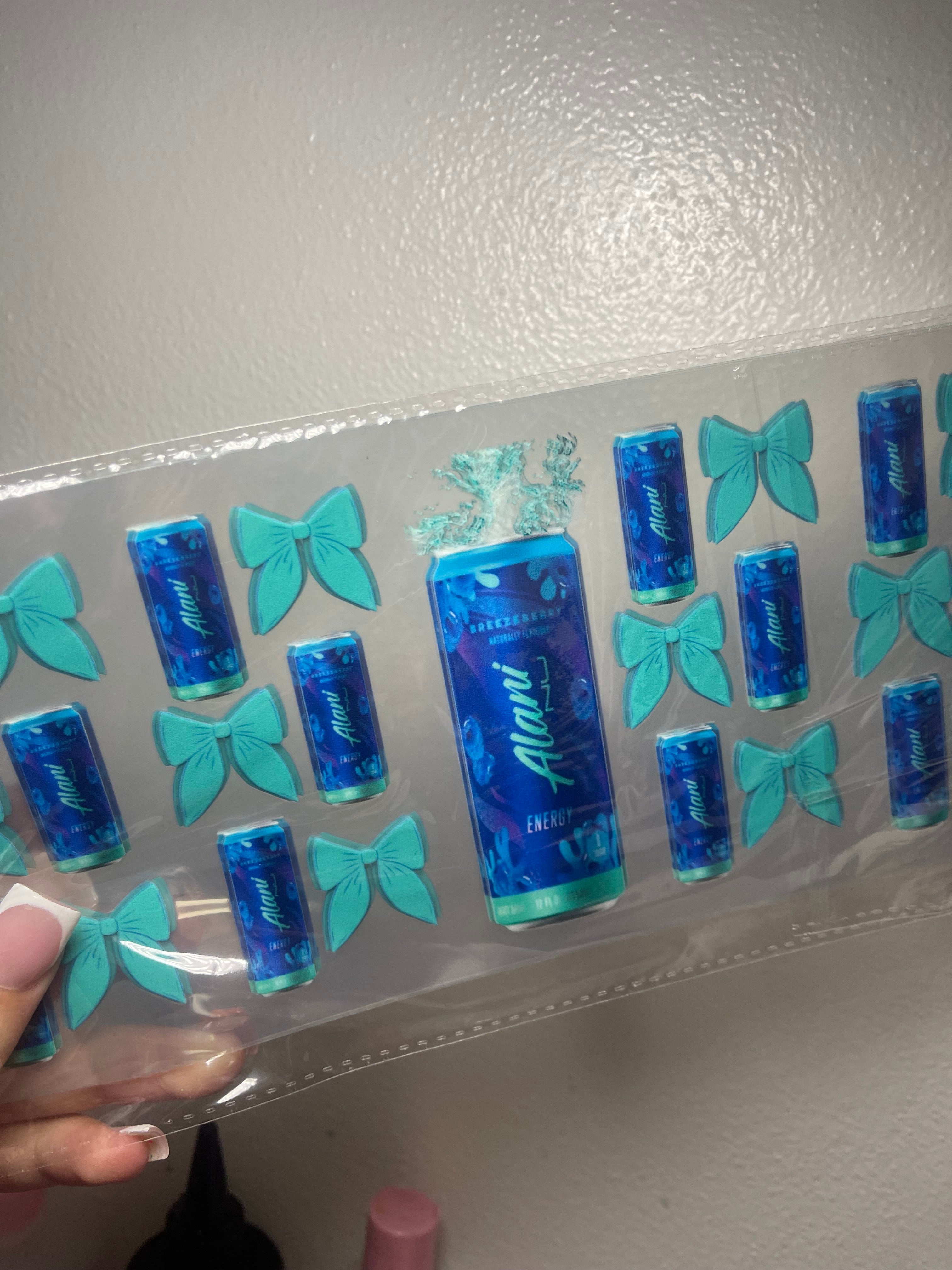 Soda wrap (add soda effect or glitter)