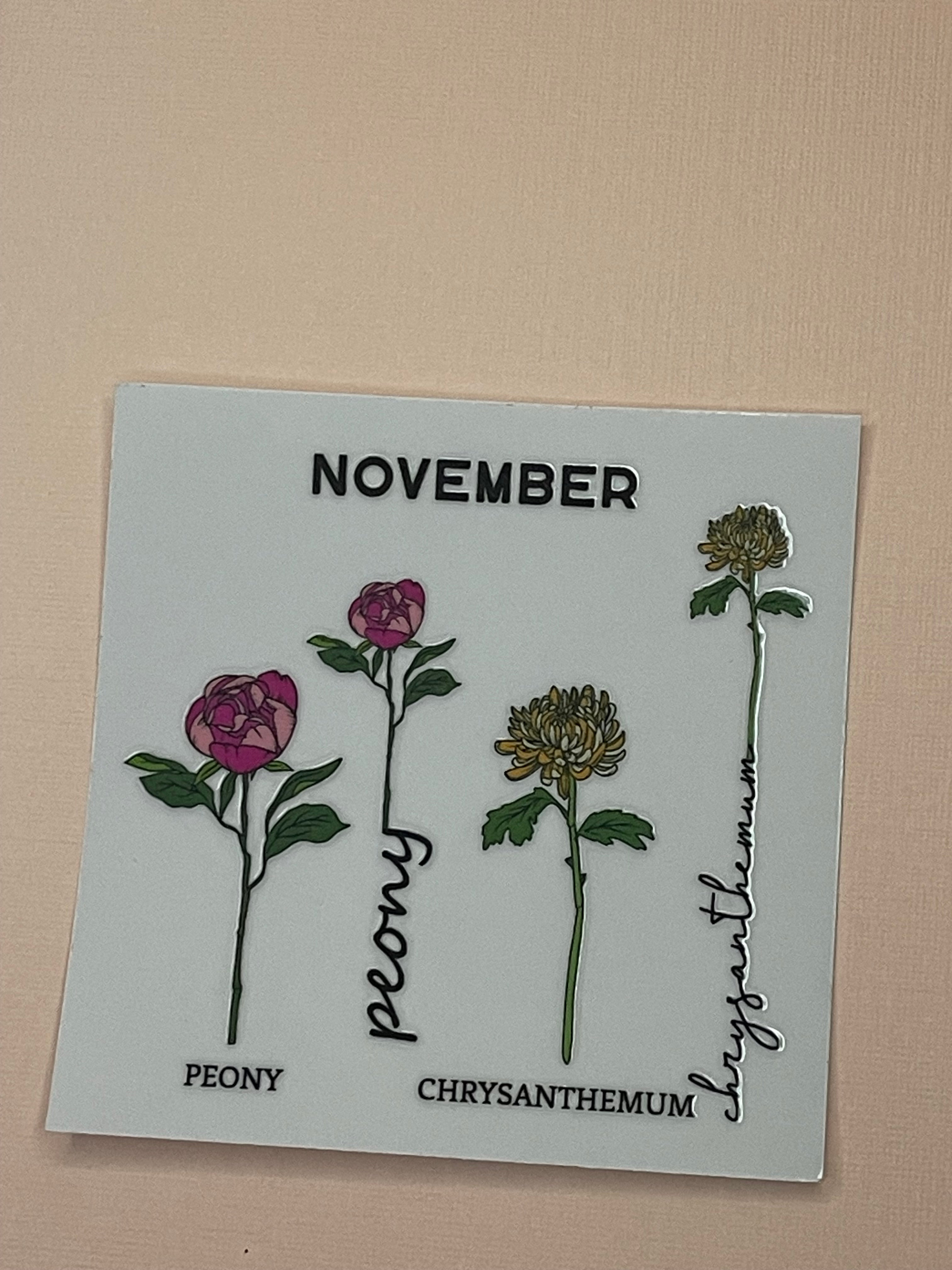 BIRTH MONTH decal