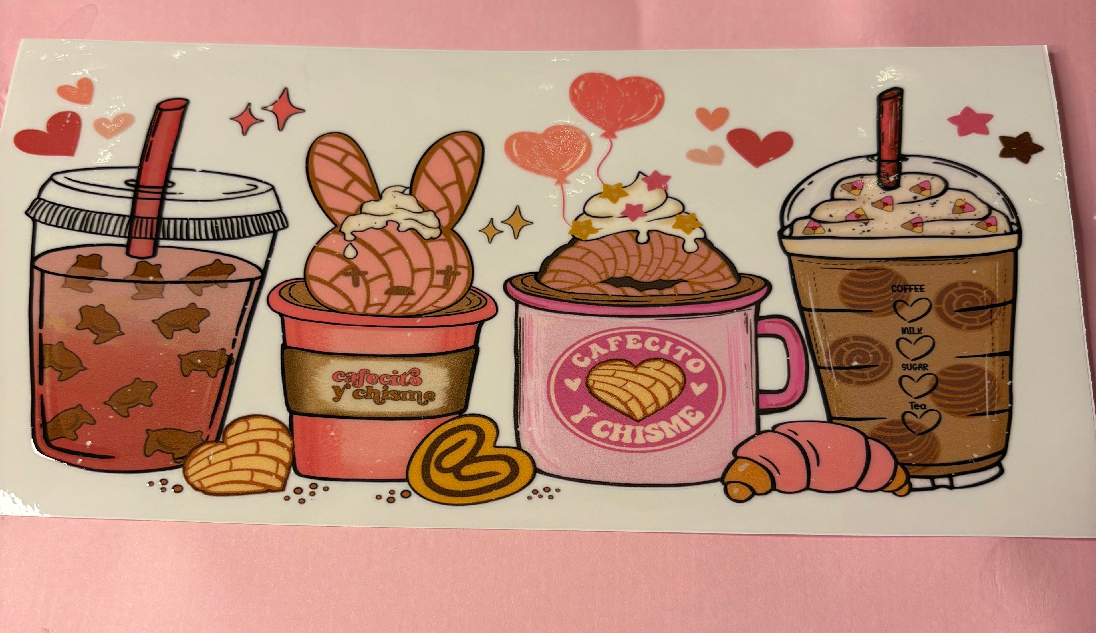 CUP ON CUP decal