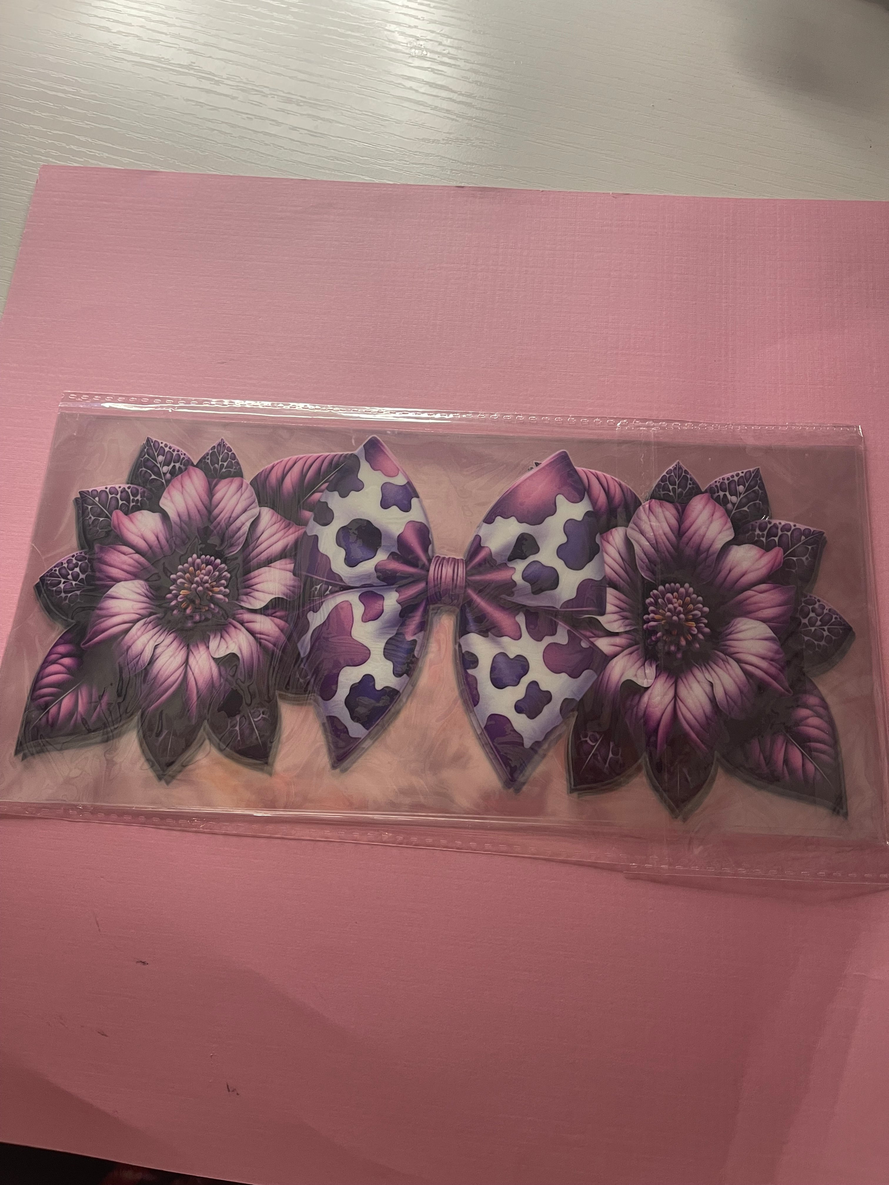 FLOWERS N BOWS decal