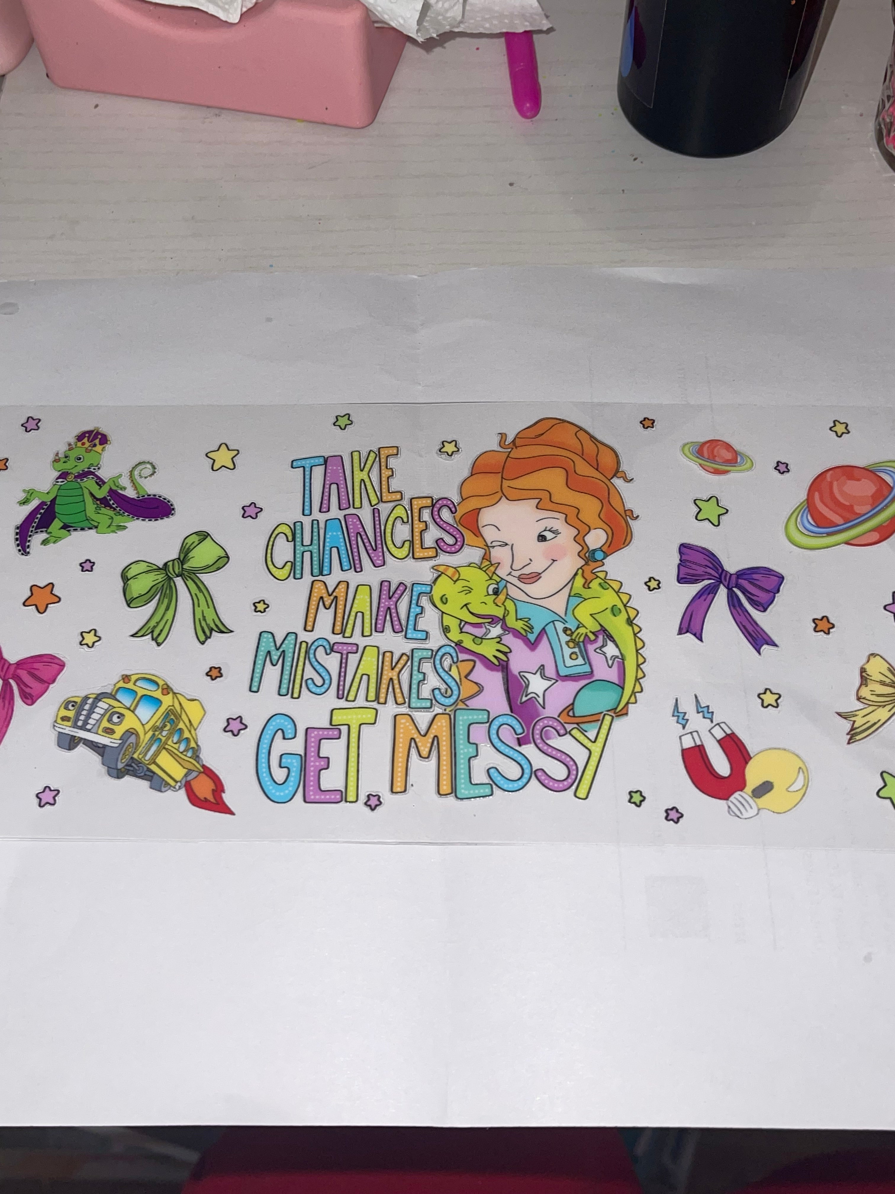 Magic school bus wrap