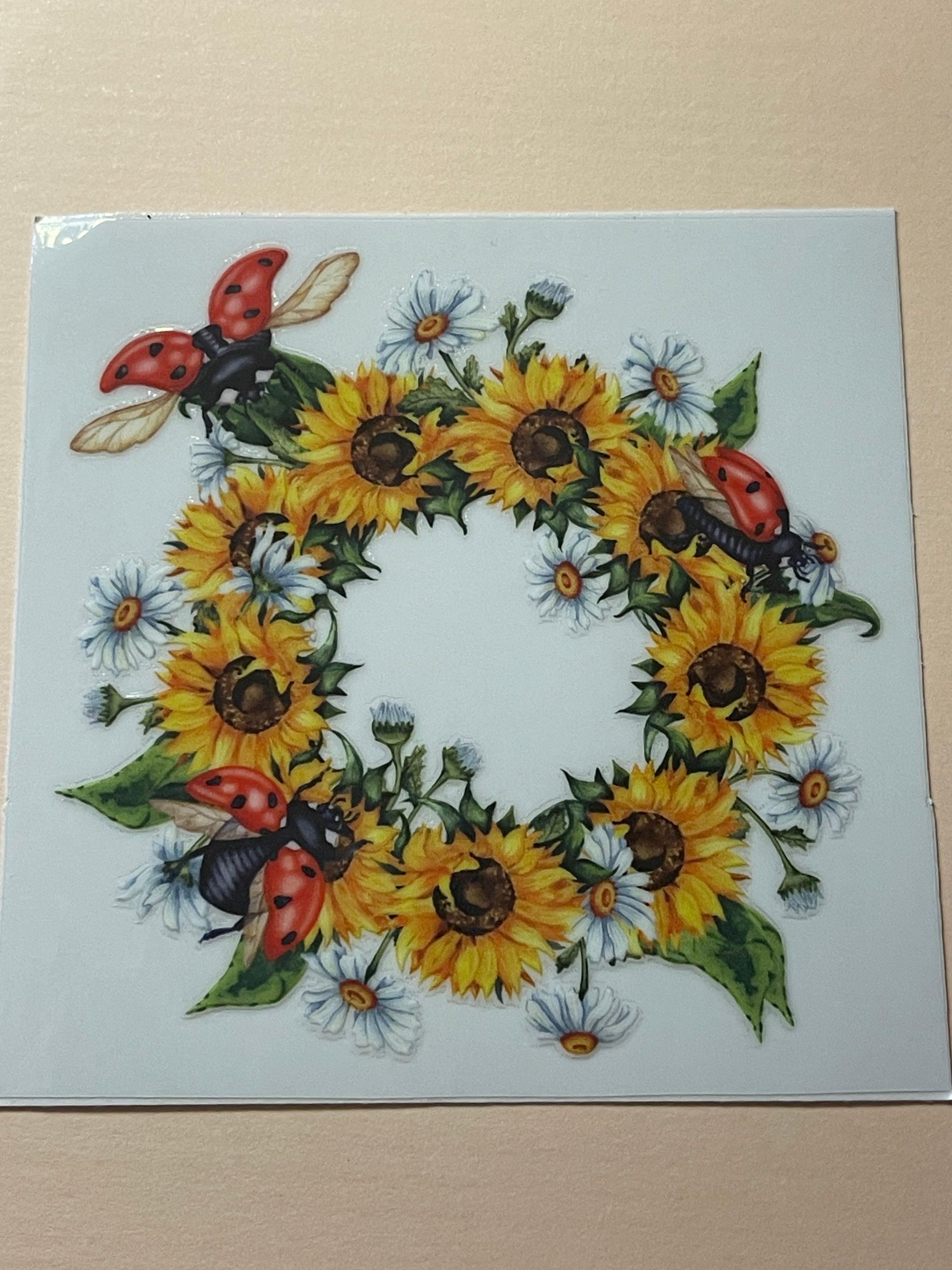 BIRDS + FLOWERS decal
