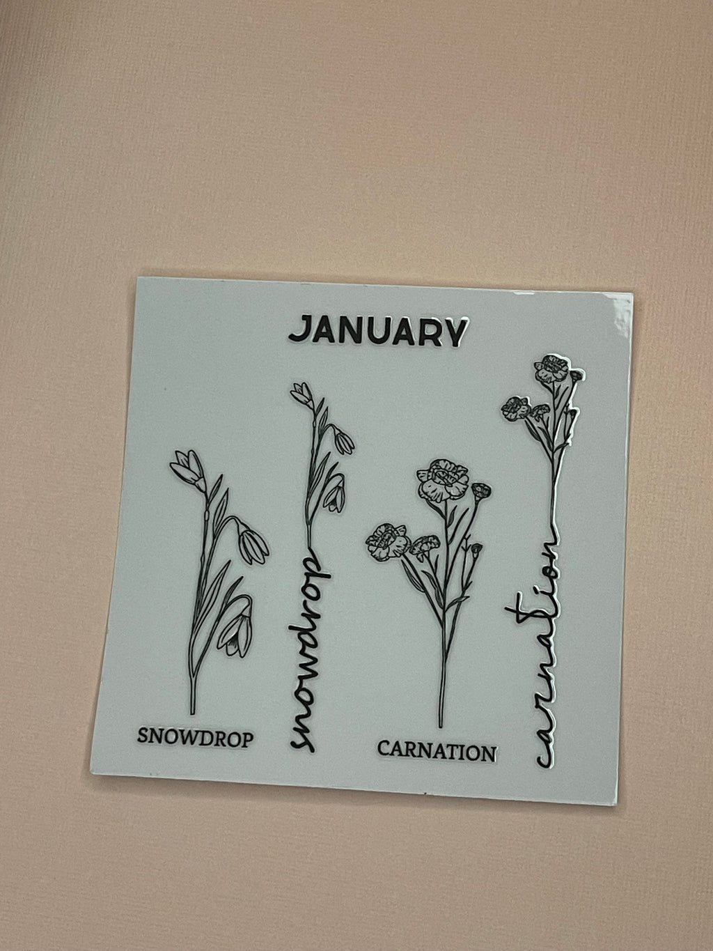 BIRTH MONTH decal