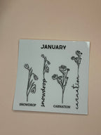 BIRTH MONTH decal