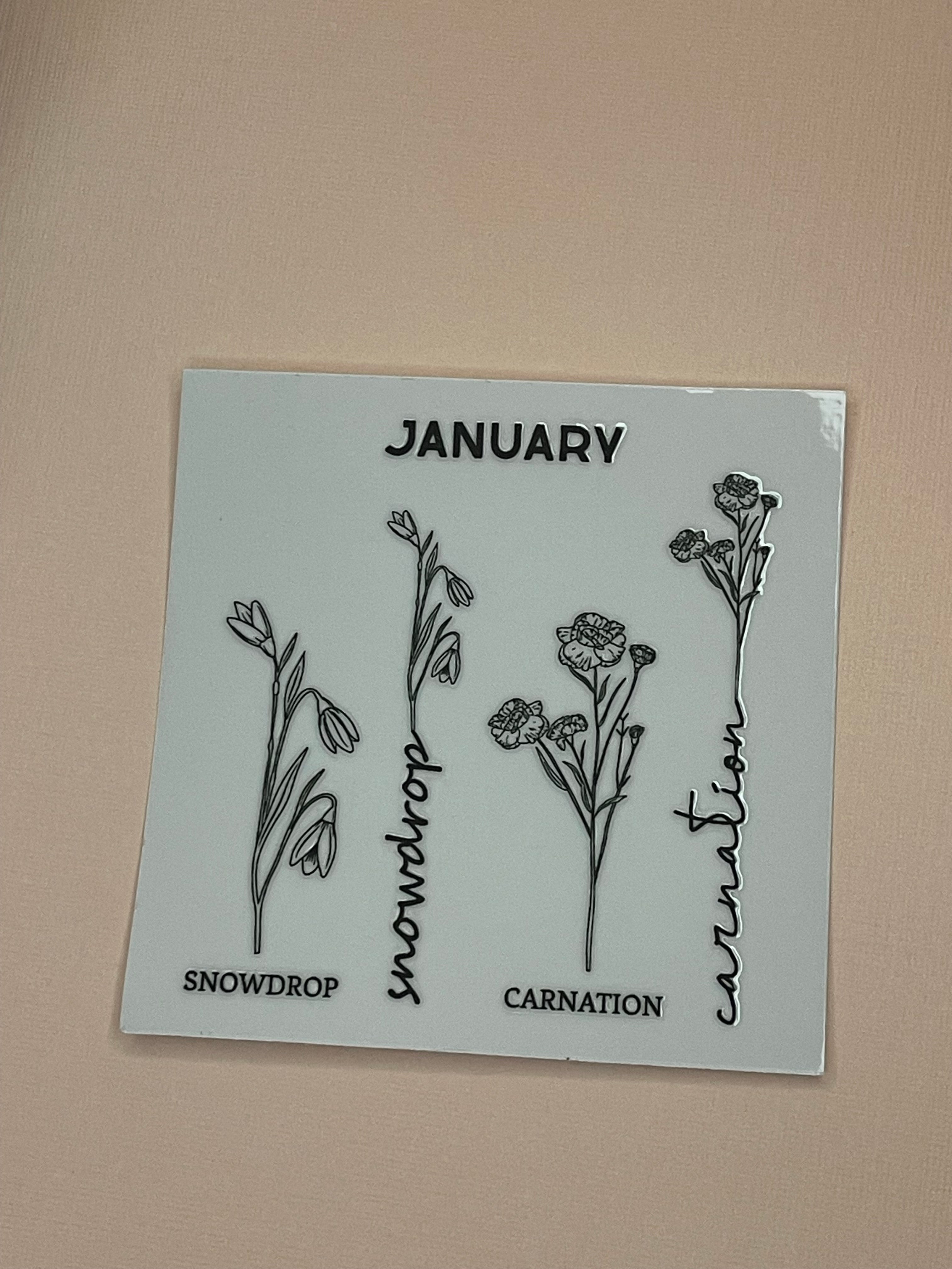 BIRTH MONTH decal