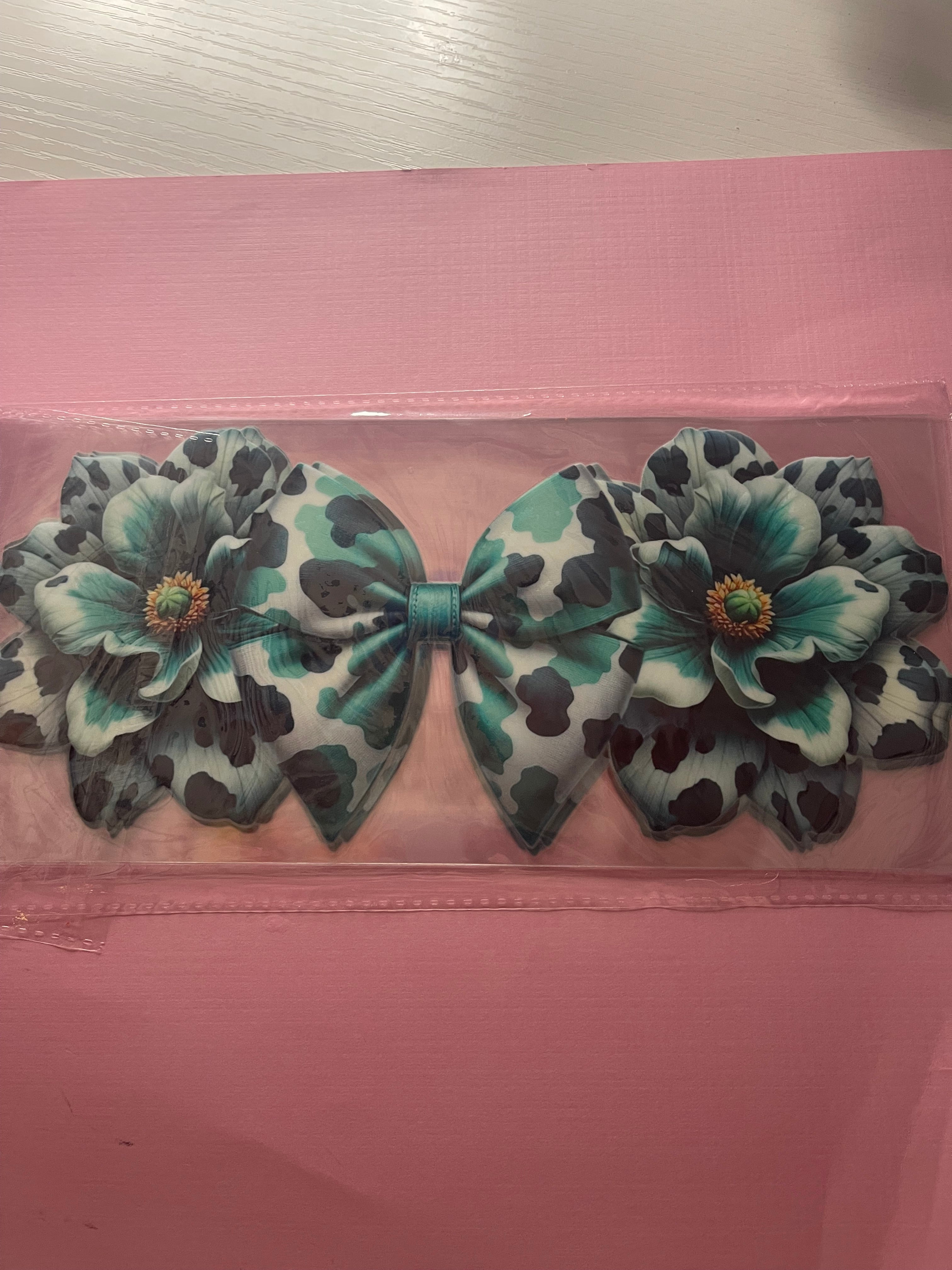 FLOWERS N BOWS decal