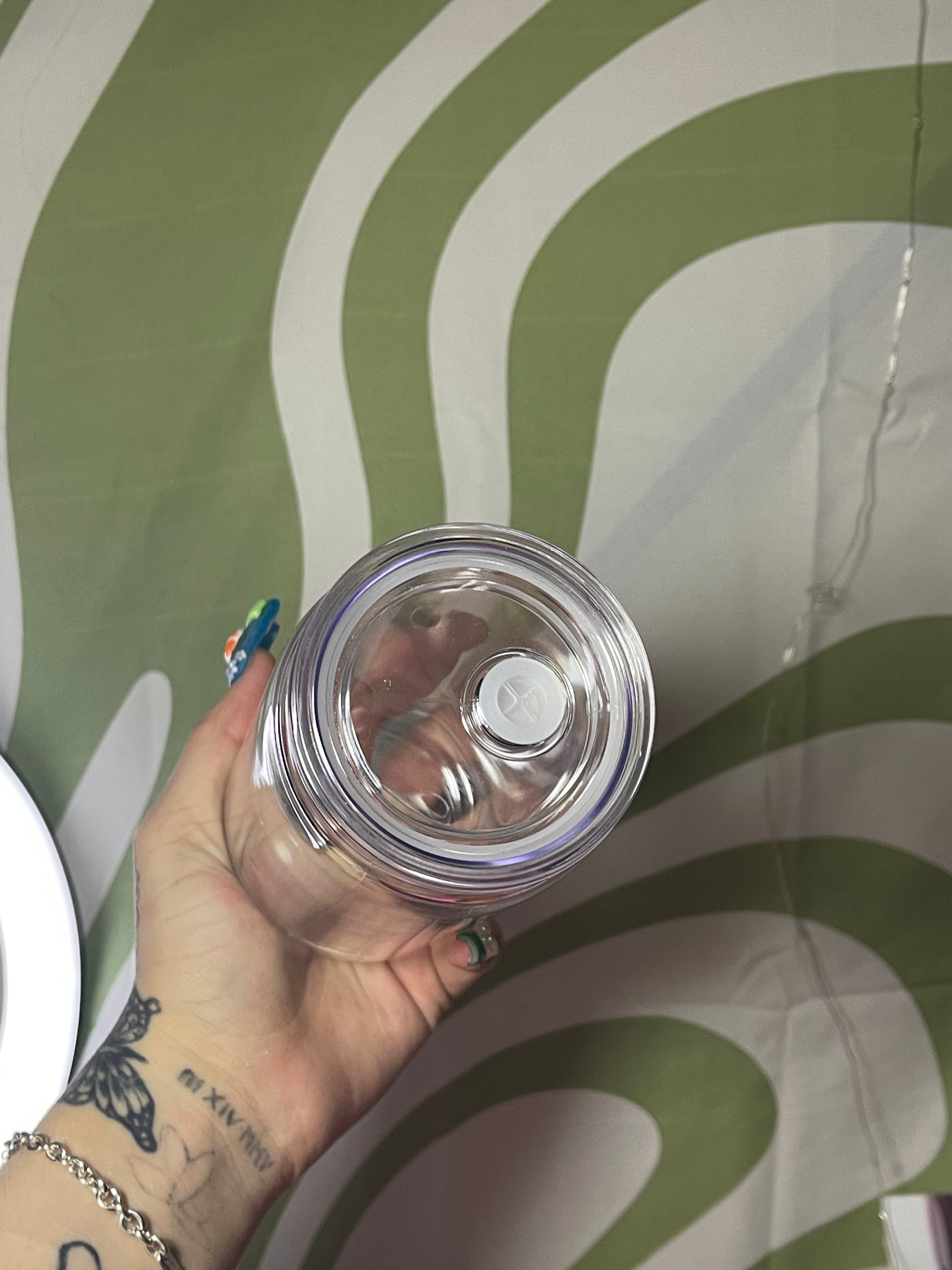 CLEAR CUPS base+lid!! ( choose straw) (may also add ice lid or whipped lid to cart ontop of this
