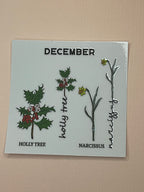 BIRTH MONTH decal