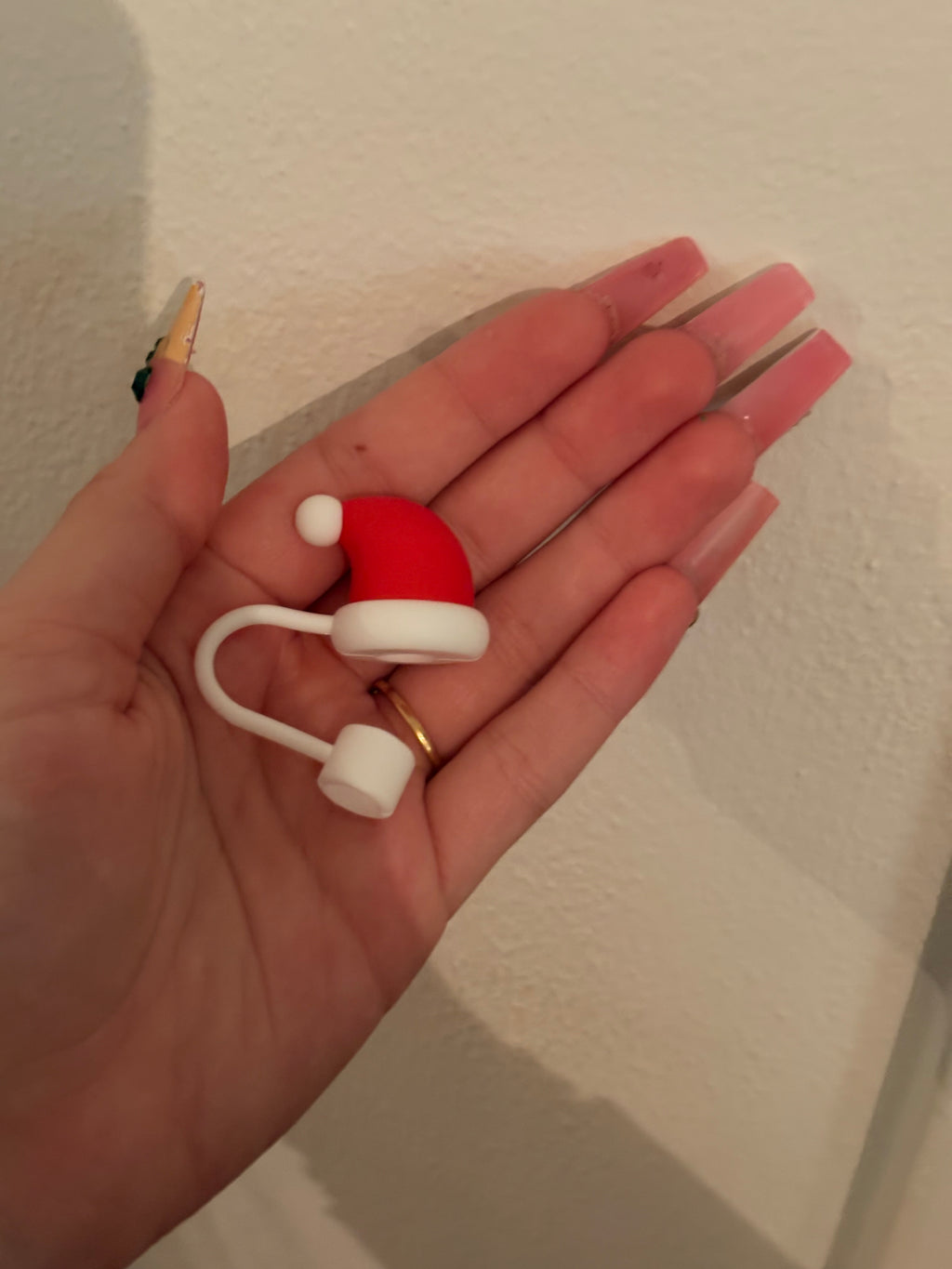 Christmas straw topper