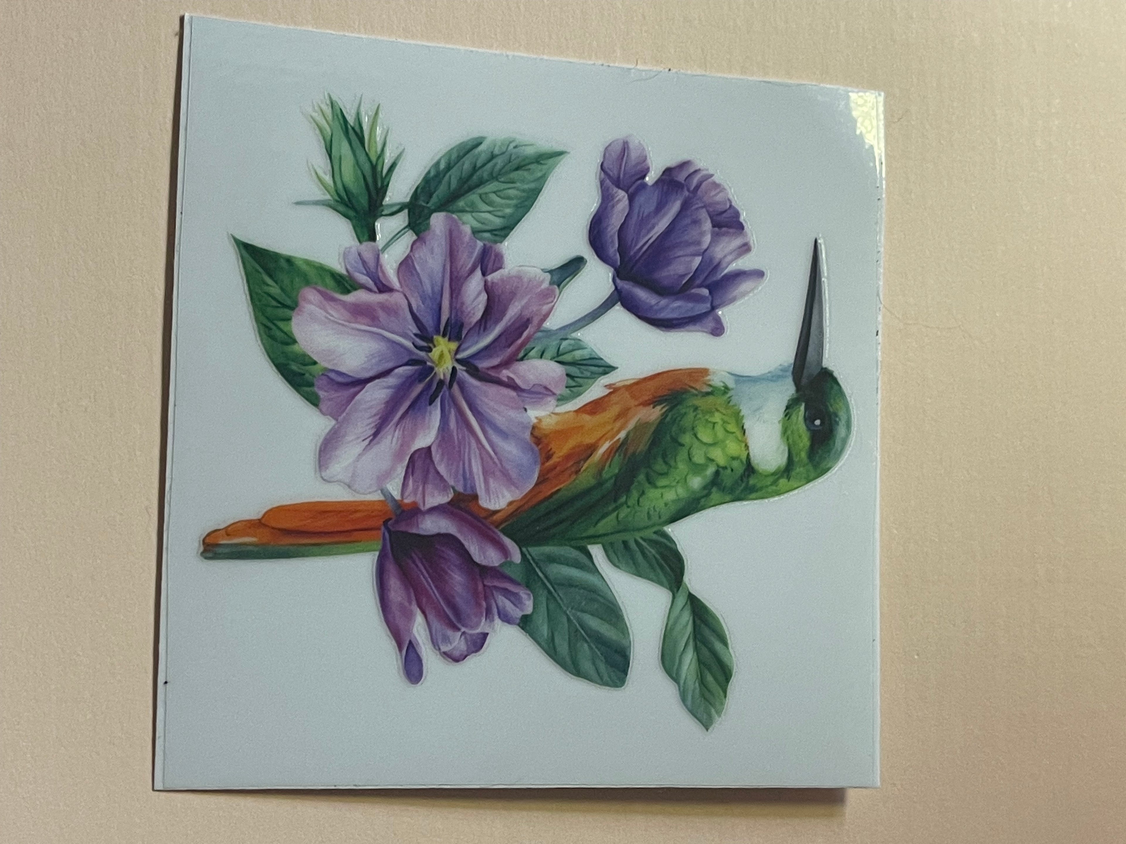 BIRDS + FLOWERS decal