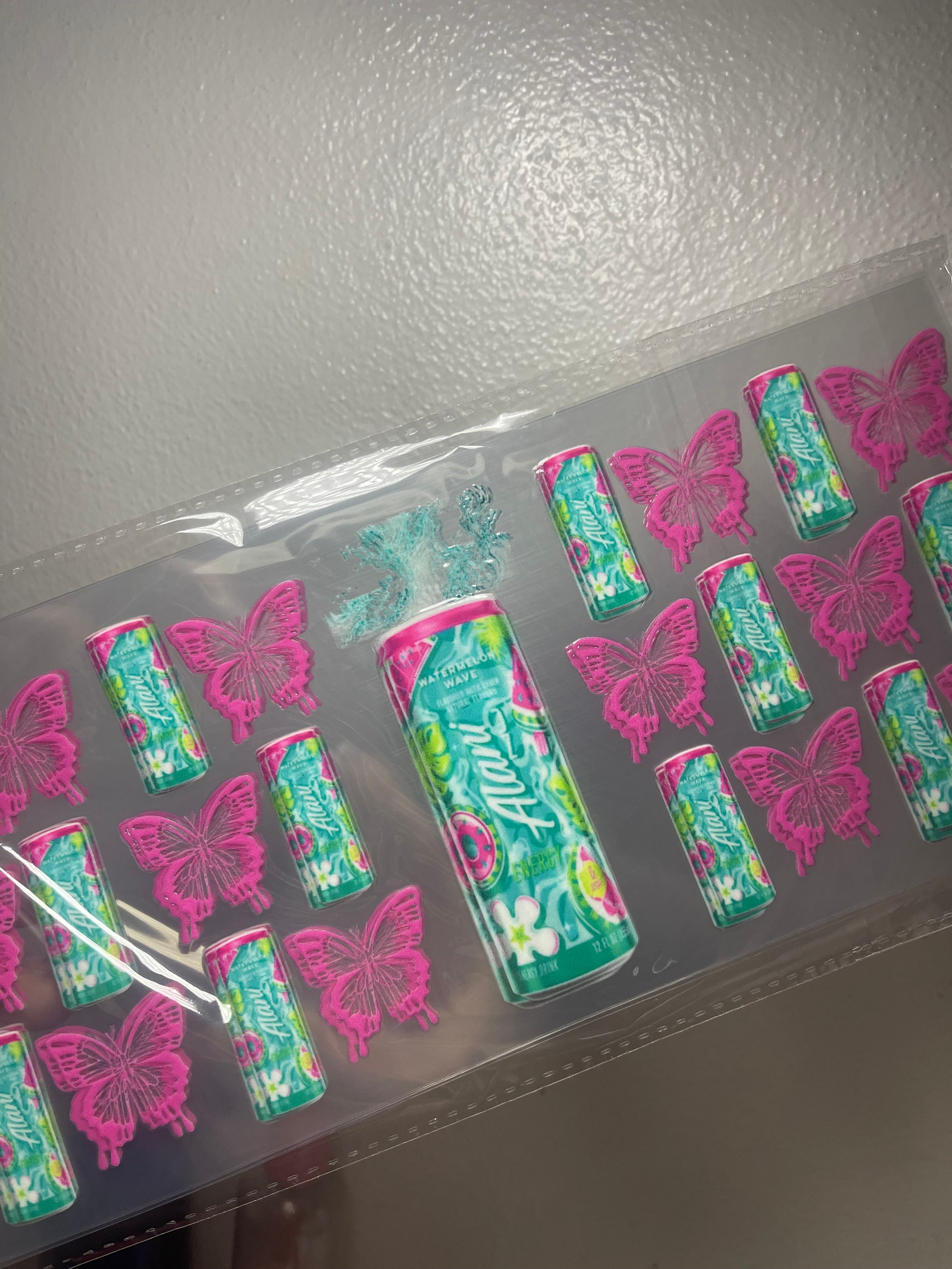 Soda wrap (add soda effect or glitter)