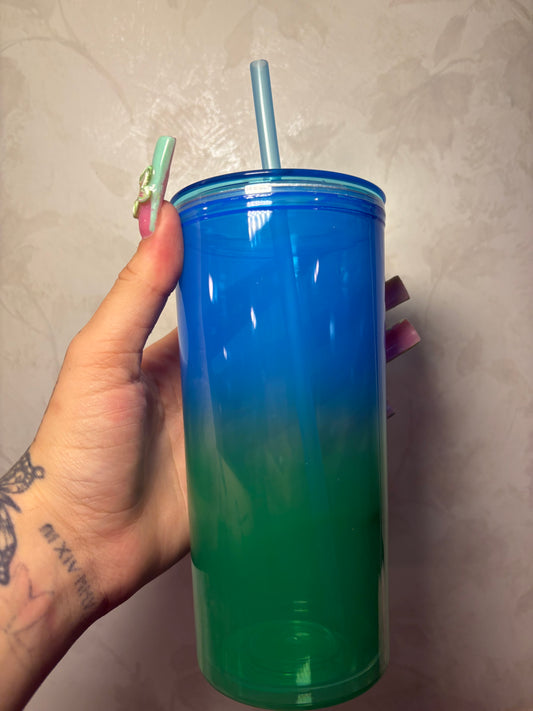 24oz ombré cup (add wrap/decal)