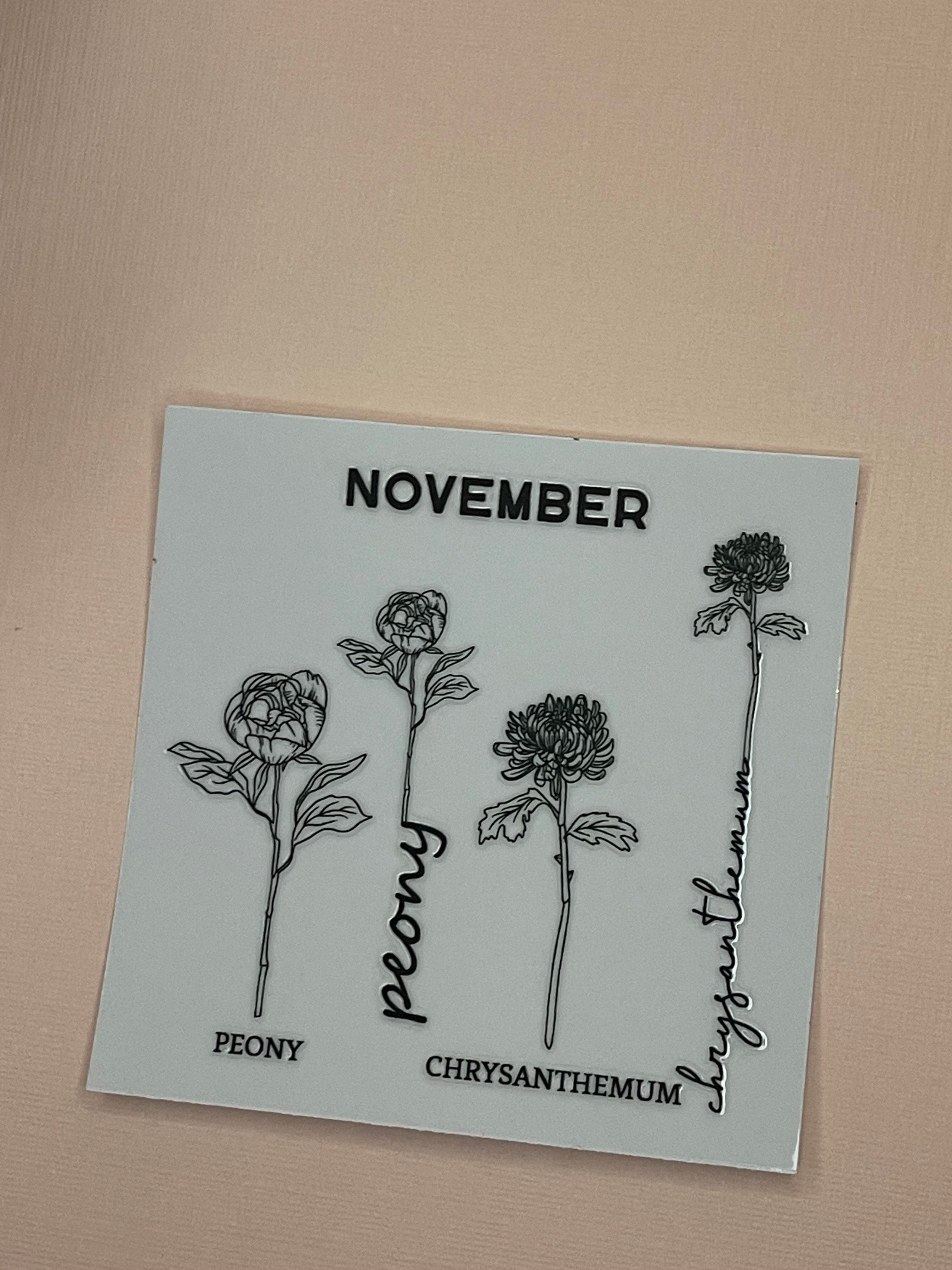 BIRTH MONTH decal