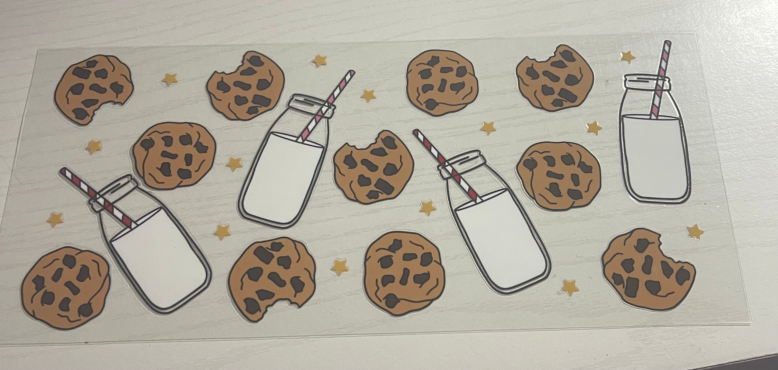 Cookie and milk wrap