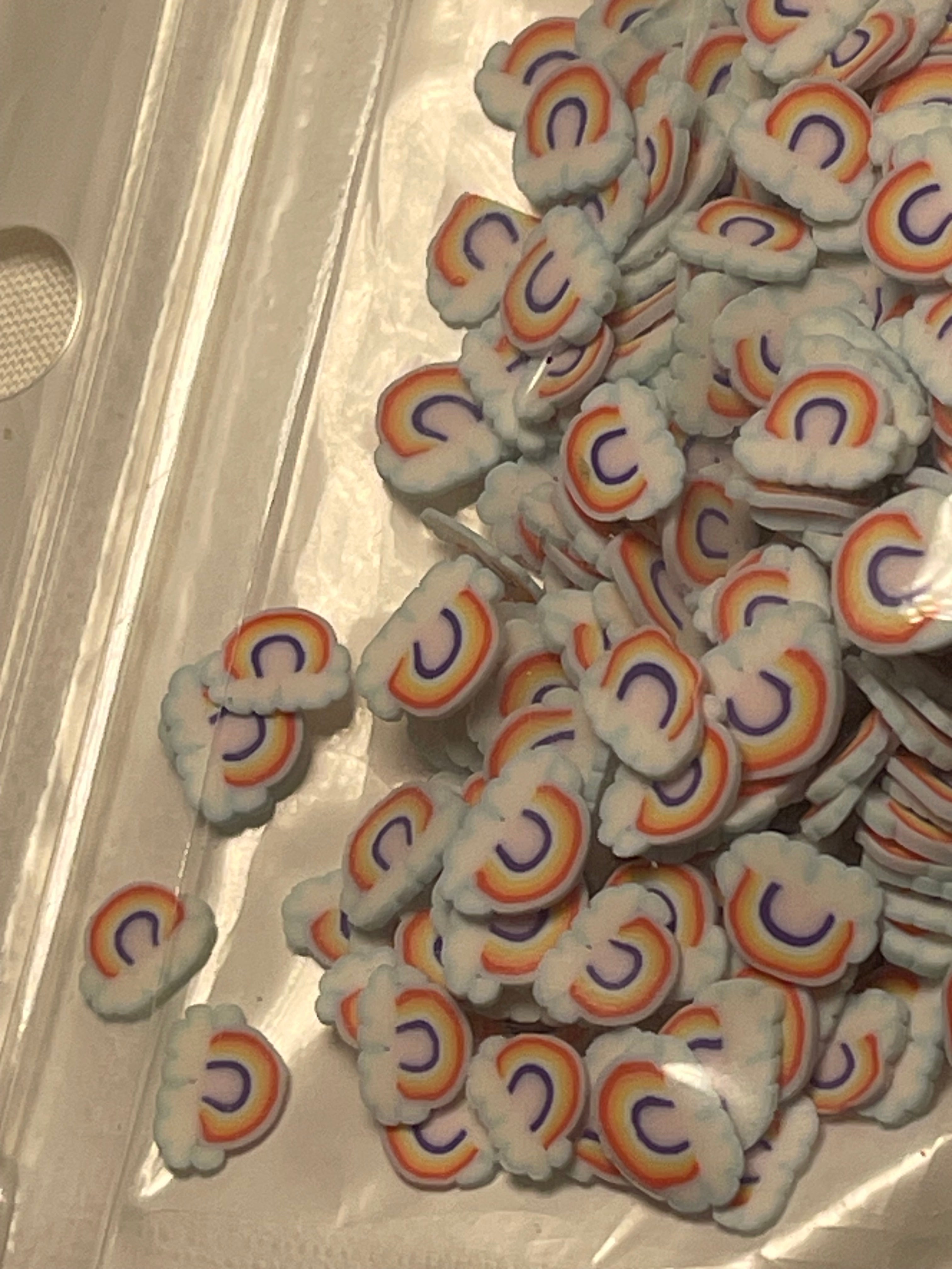 Polymer clays ( add with choice of glitter/effect)