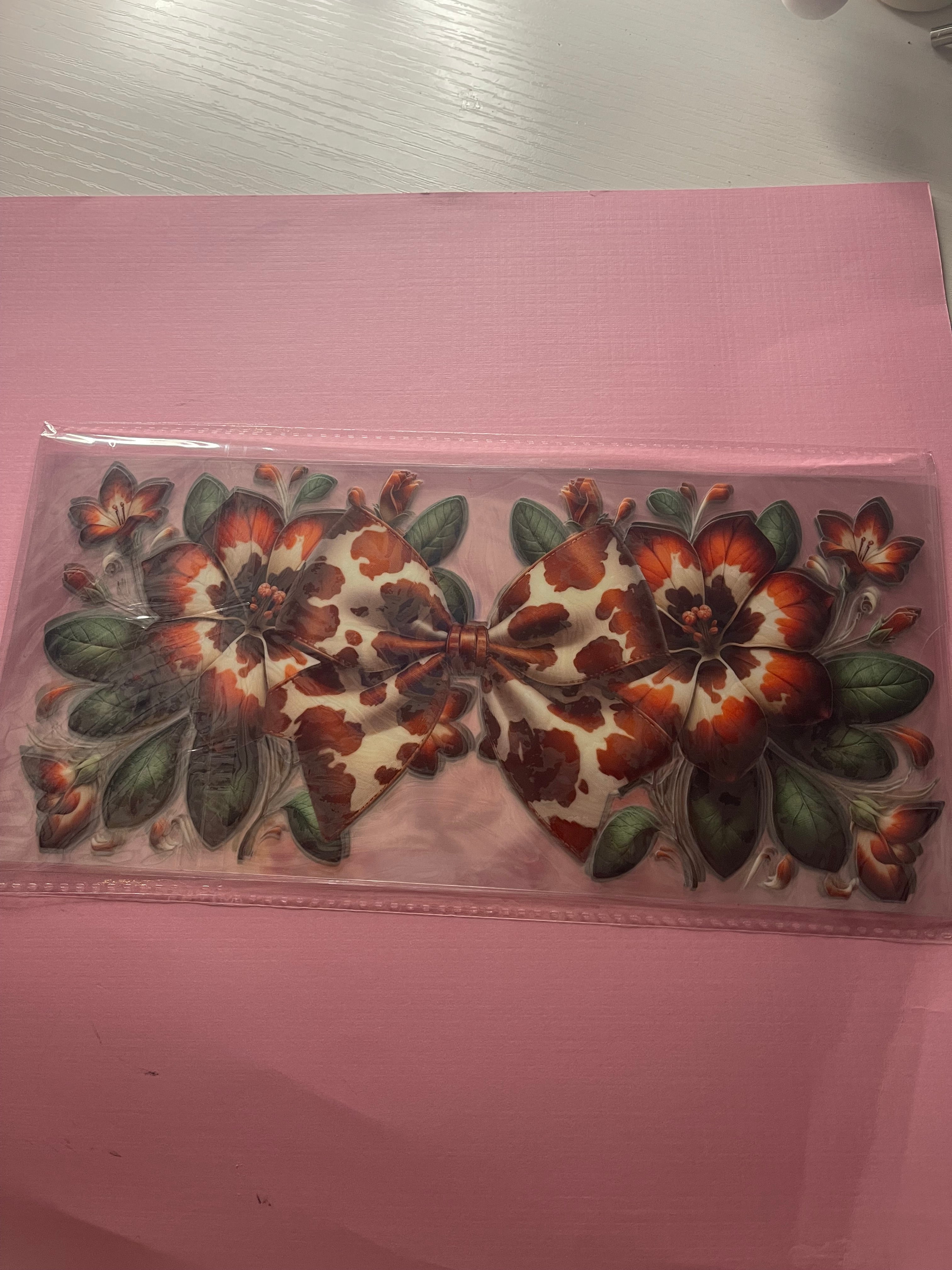 FLOWERS N BOWS decal