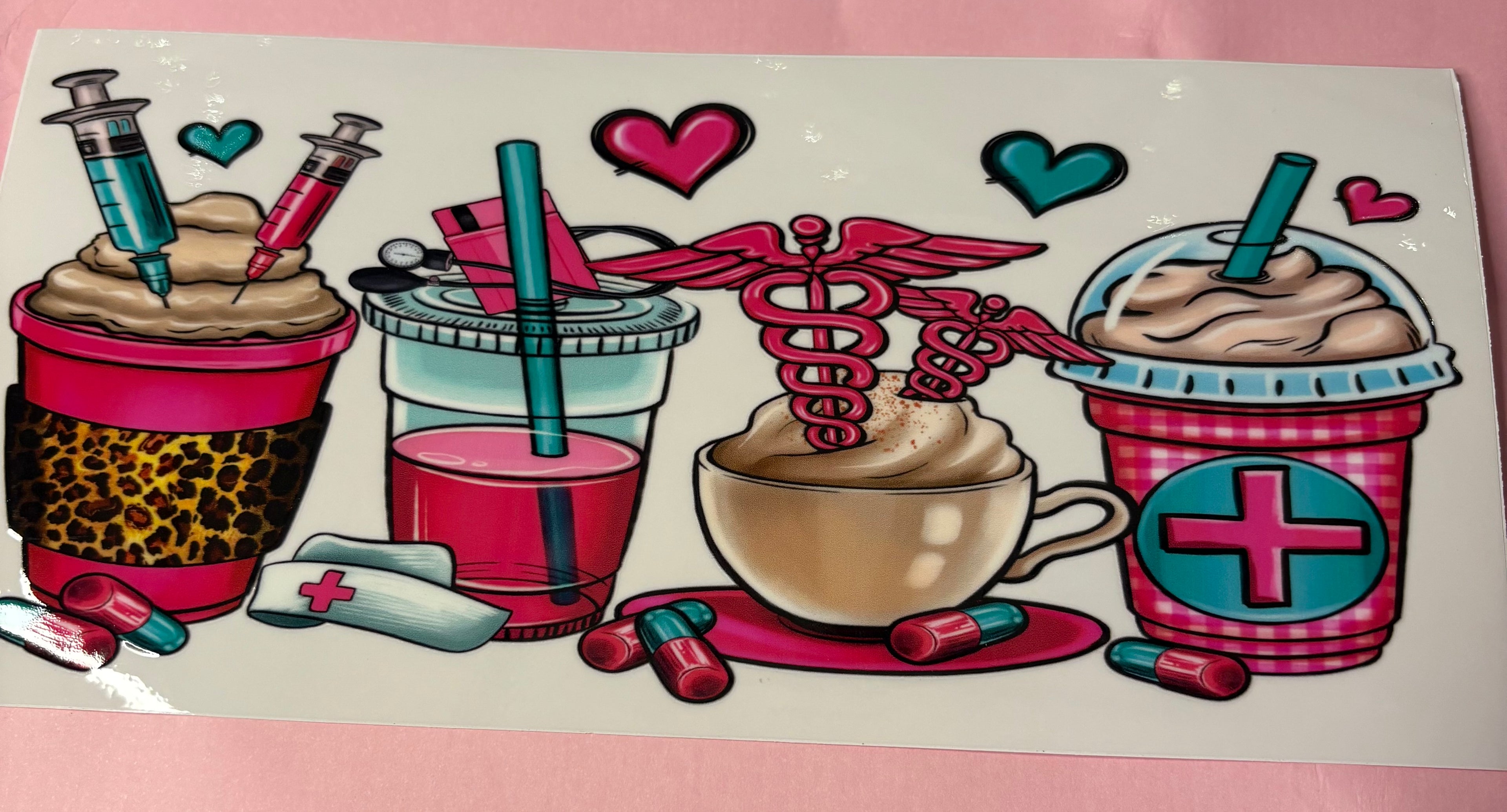 CUP ON CUP decal