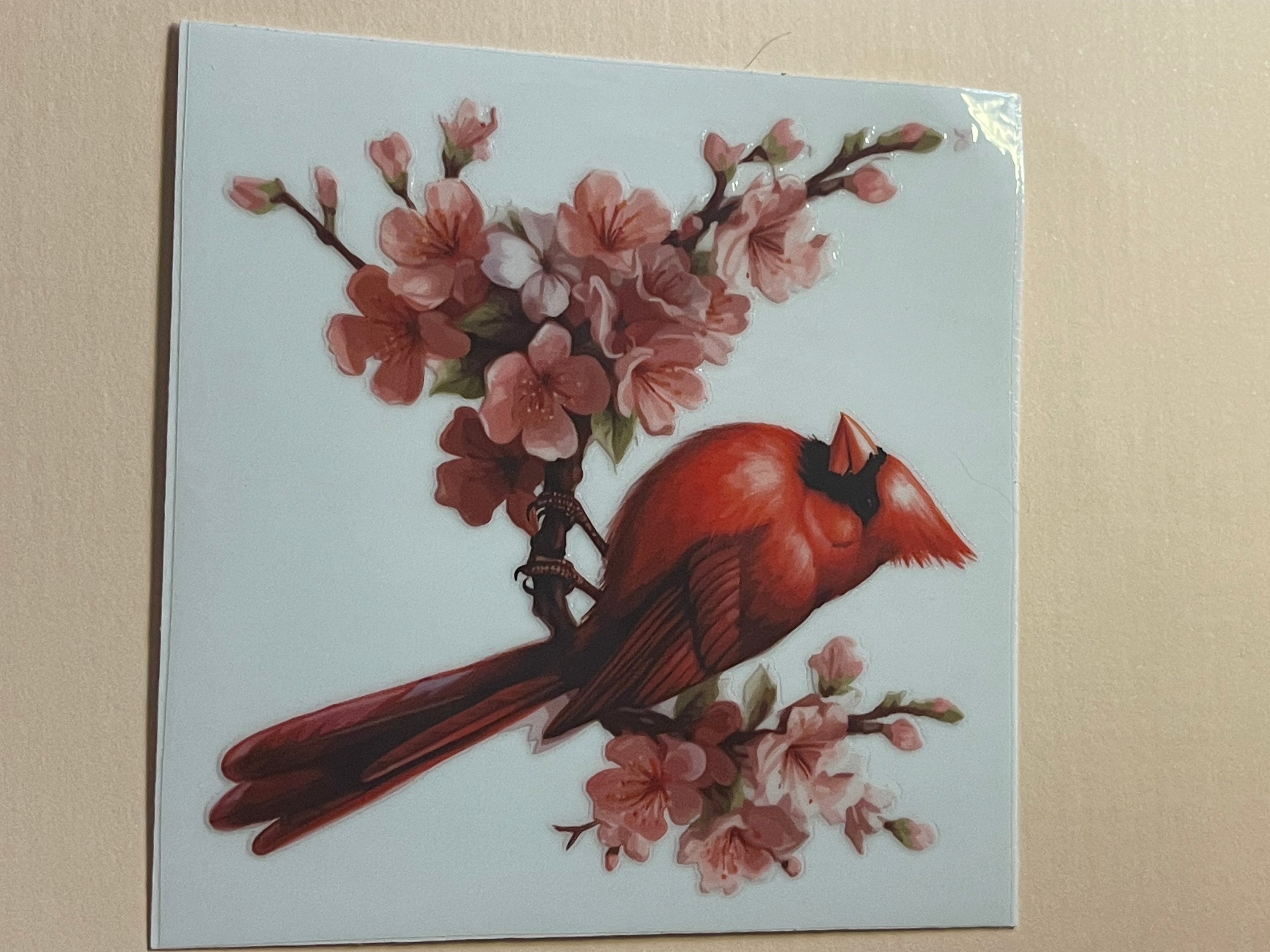 BIRDS + FLOWERS decal
