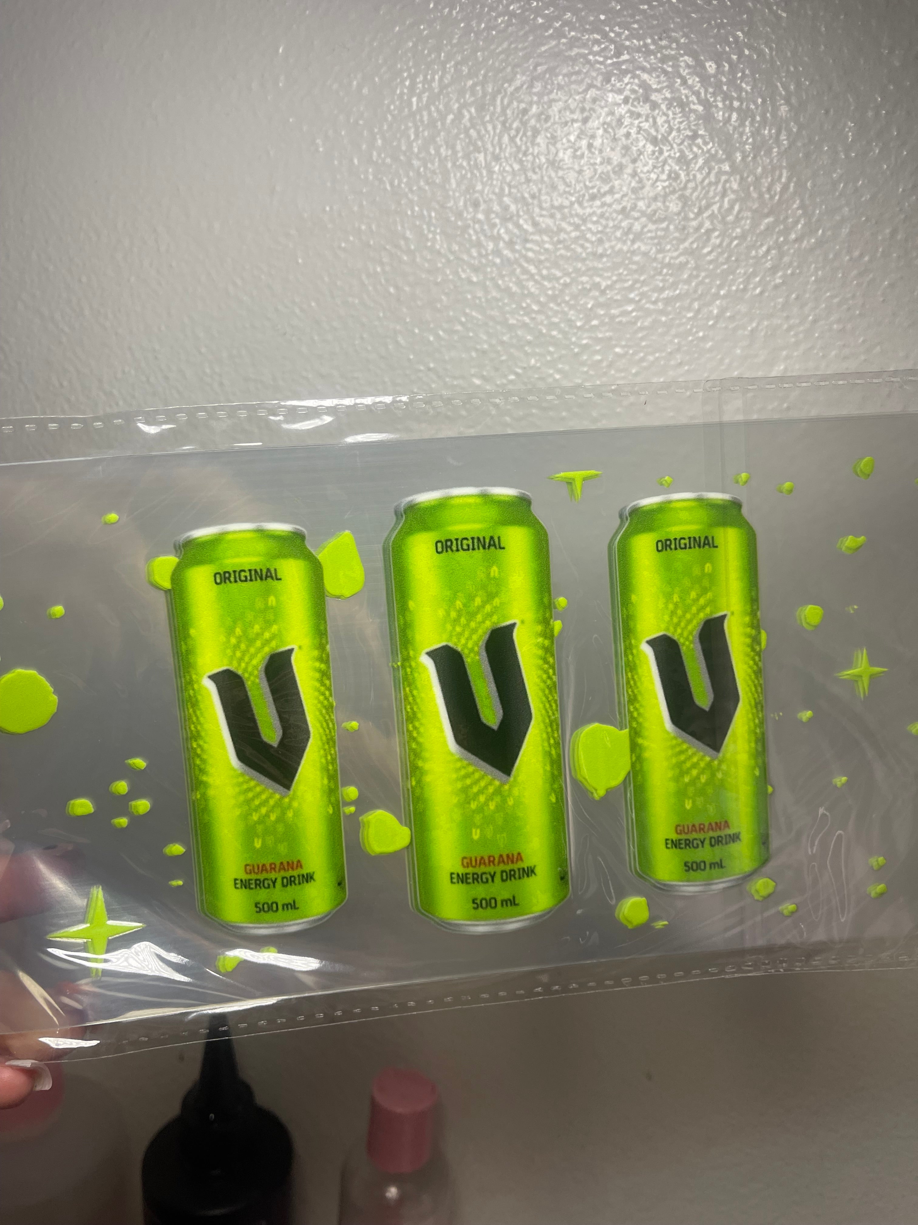 Soda wrap (add soda effect or glitter)