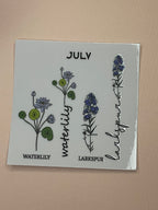BIRTH MONTH decal