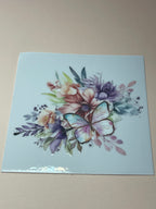 BIRDS + FLOWERS decal