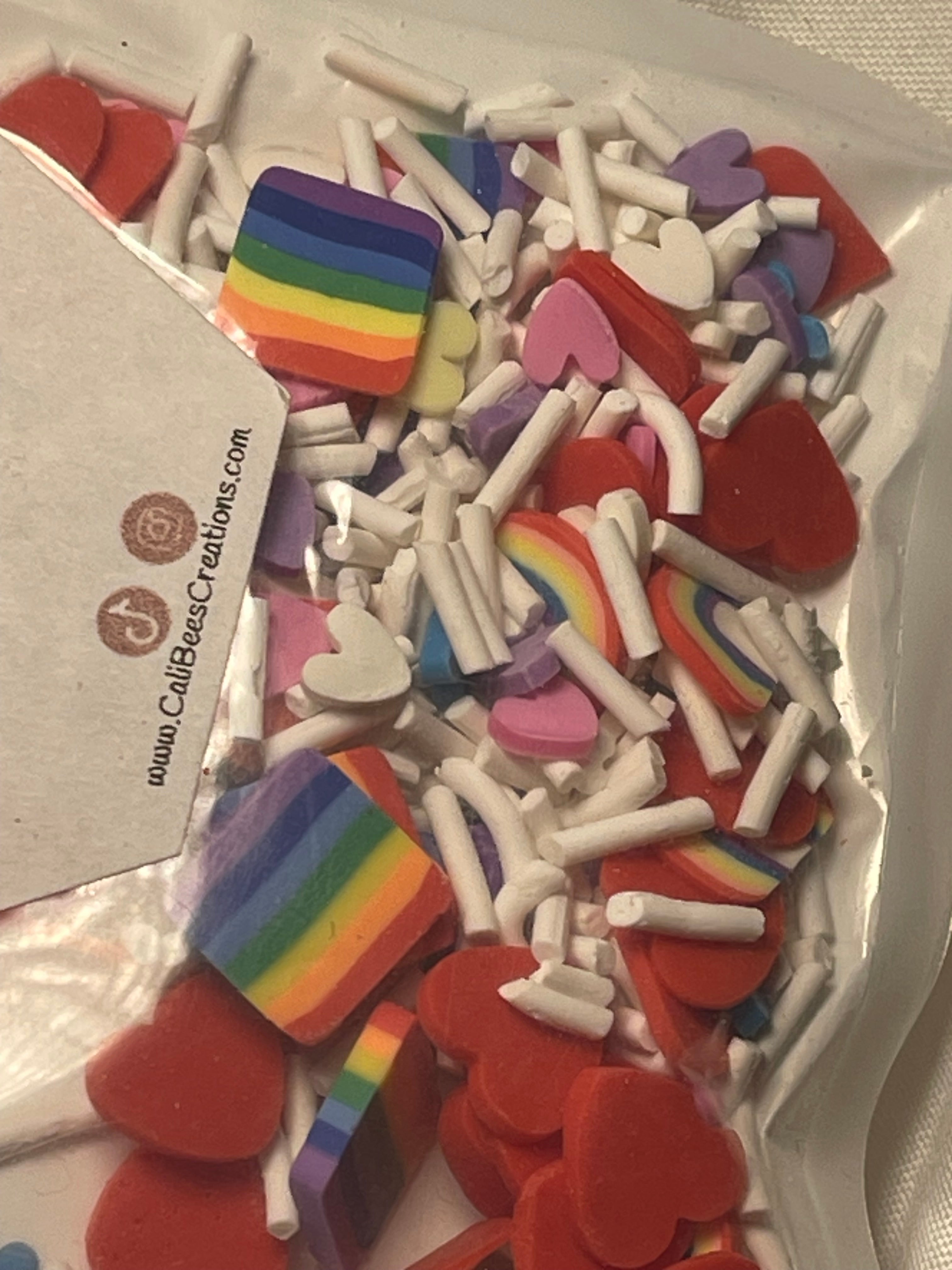 Polymer clays ( add with choice of glitter/effect)