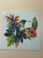 BIRDS + FLOWERS decal