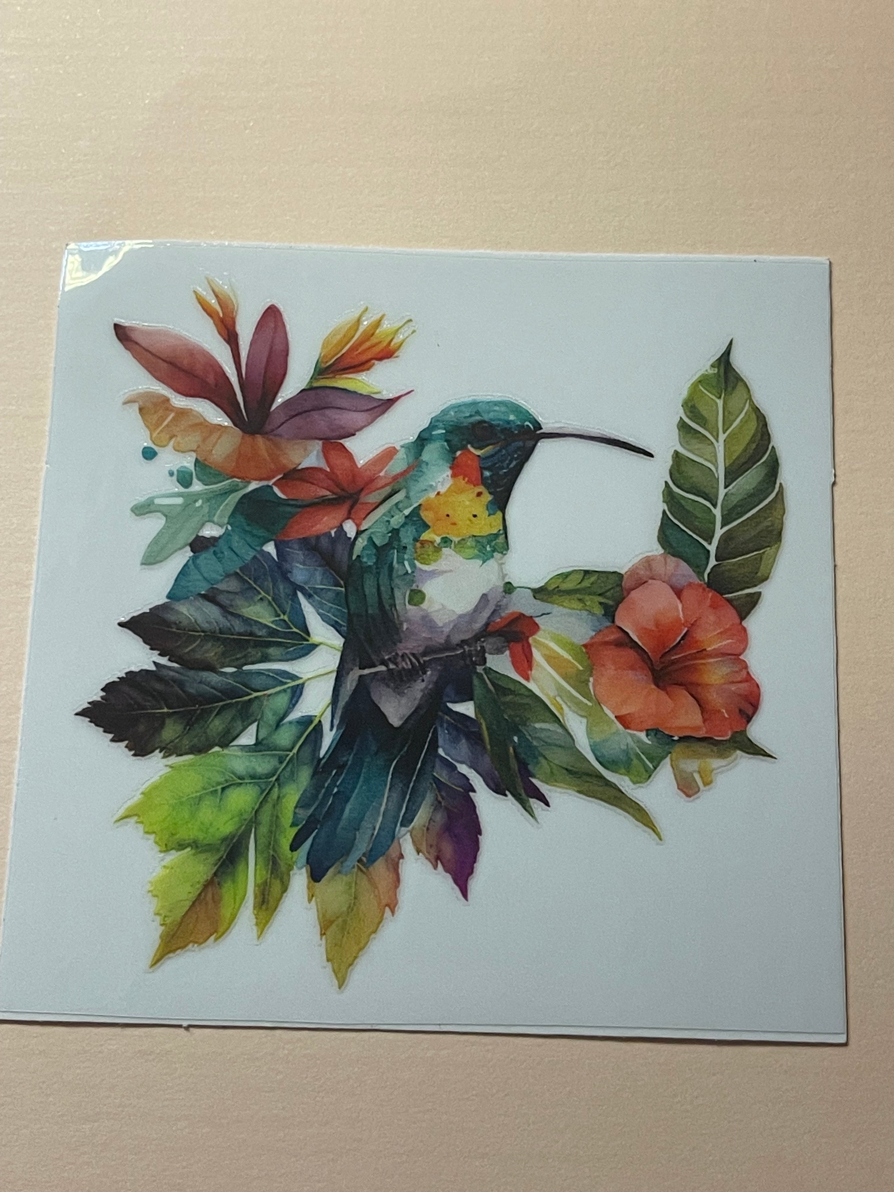 BIRDS + FLOWERS decal