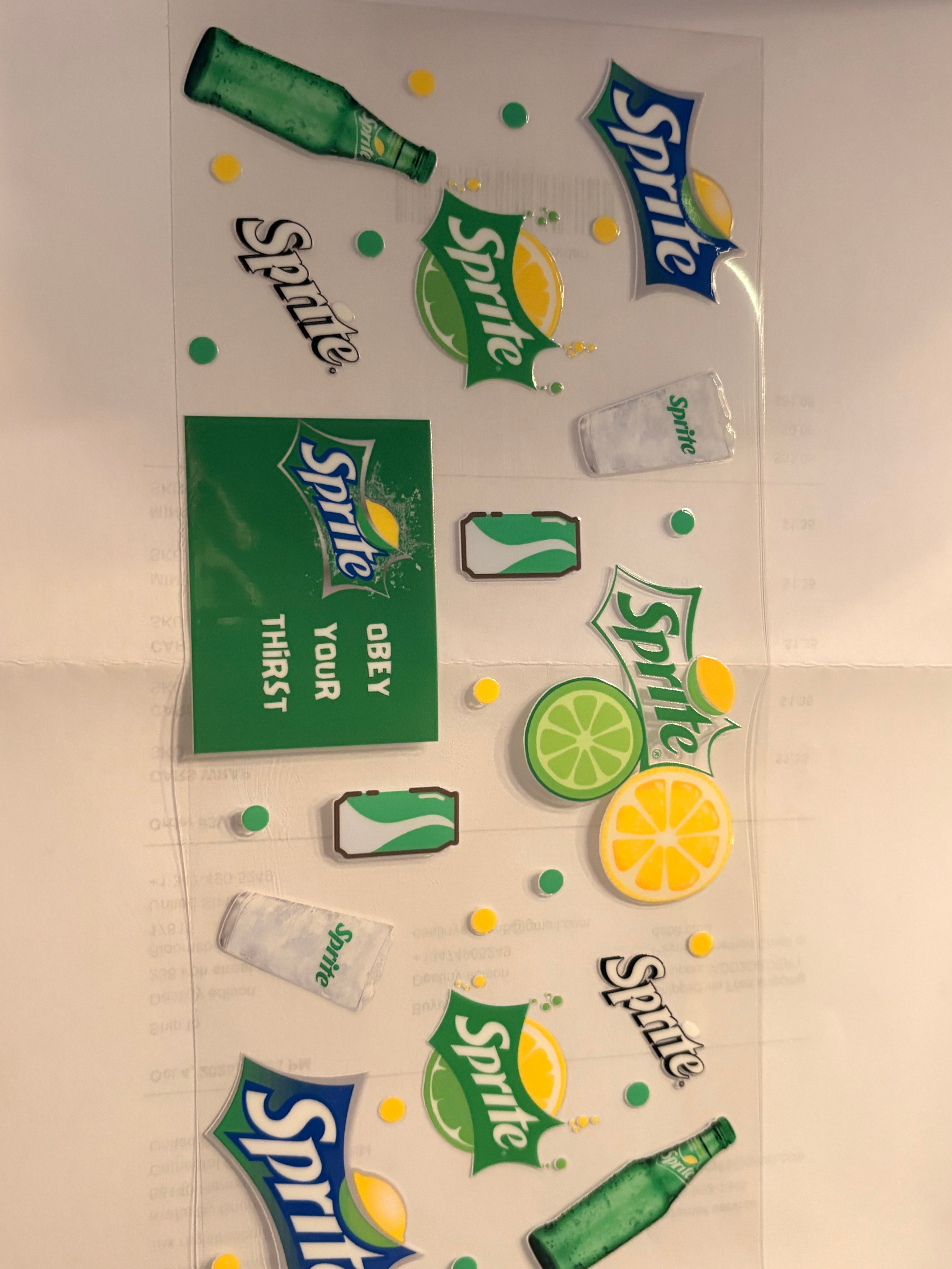 Soda wrap (add soda effect or glitter)