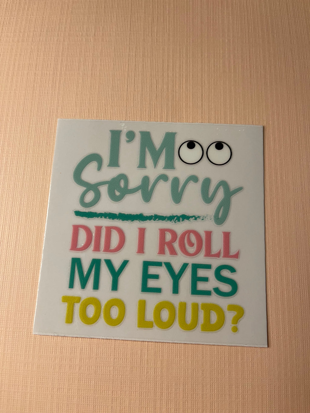 QUOTE/ AFFIRMATION decal