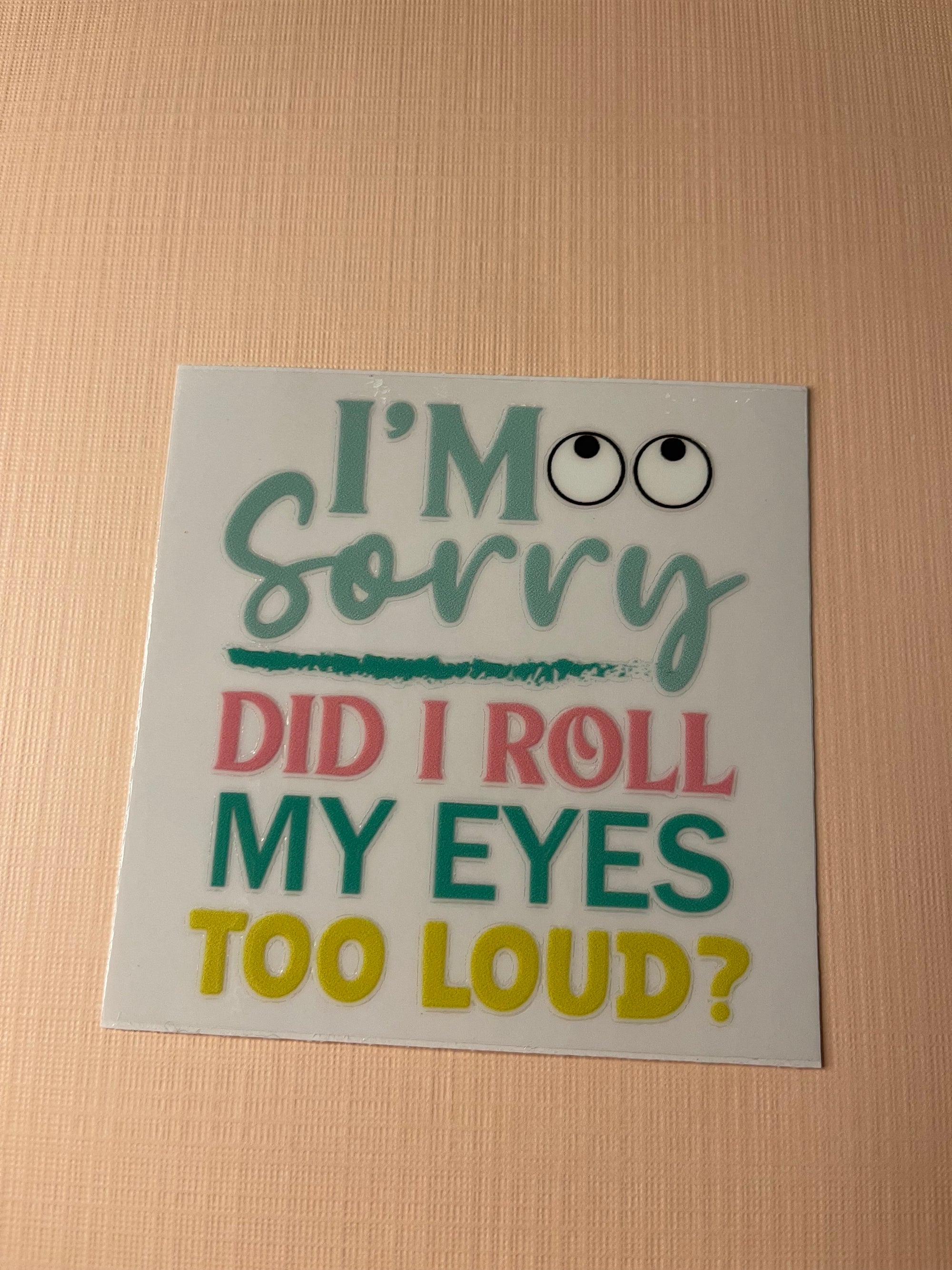 QUOTE/ AFFIRMATION decal