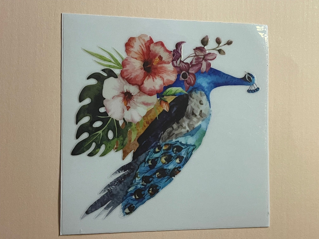 BIRDS + FLOWERS decal