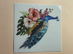 BIRDS + FLOWERS decal