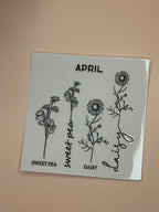 BIRTH MONTH decal