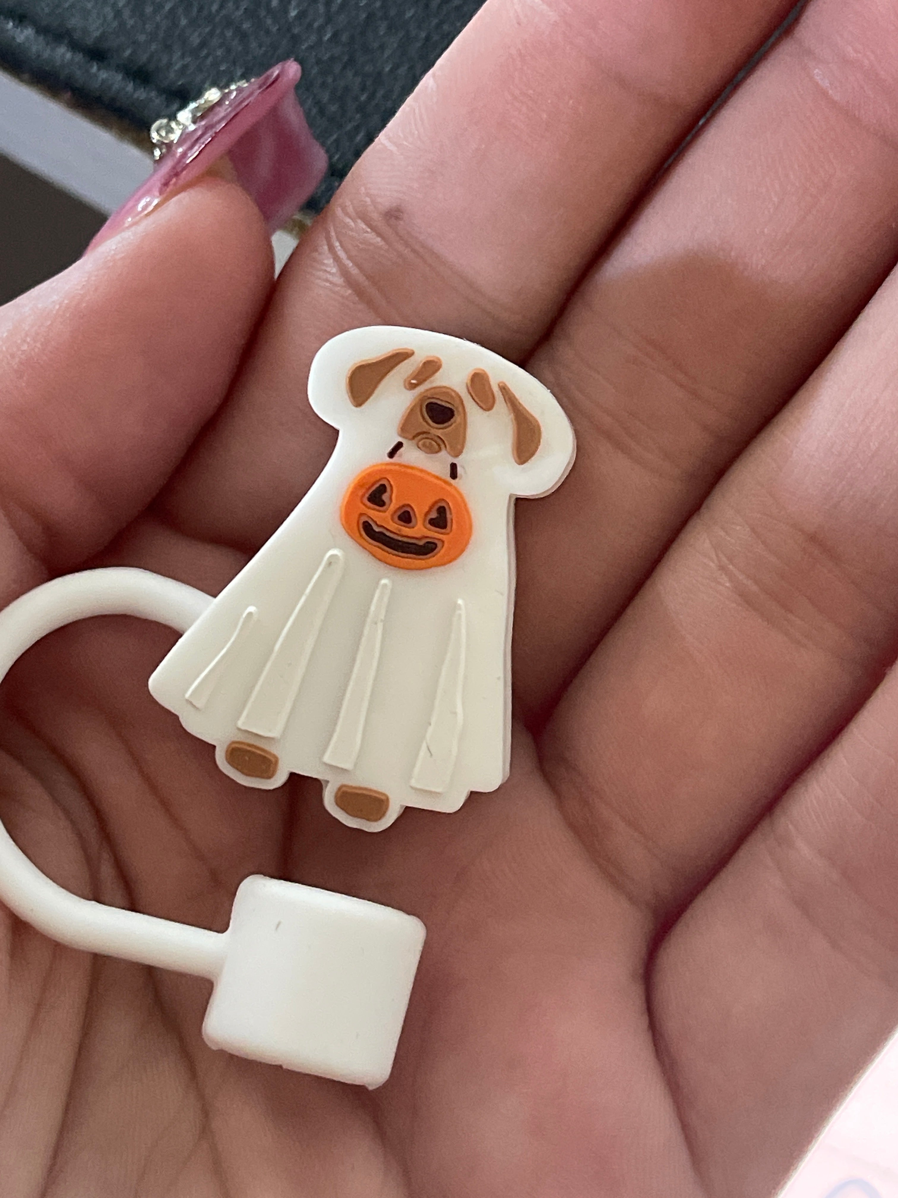 Spooky straw topper