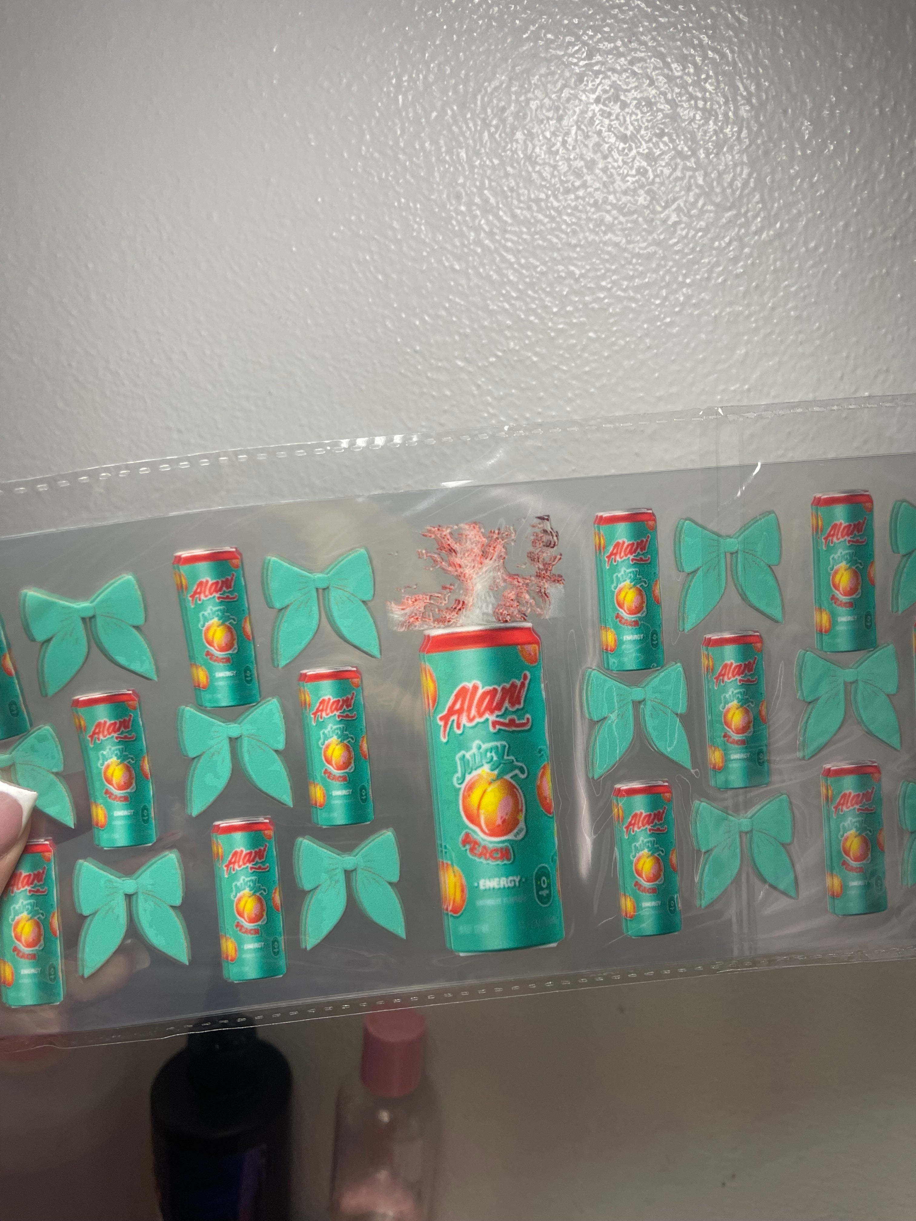 Soda wrap (add soda effect or glitter)