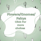 flowers/gnomes/fairy