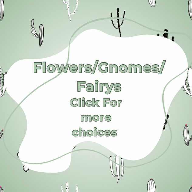 flowers/gnomes/fairy