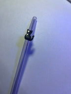 Charm glass straws
